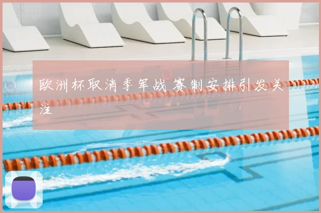 欧洲杯取消季军战 赛制安排引发关注